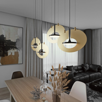 EYE IN THE SKY H4 MINI - LED Anodized aluminium pendant lamp by ILFARI - view 3