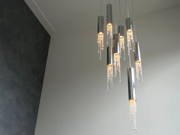SEXY CRYSTALS H8 - Metal pendant lamp with crystals by ILFARI - view 2