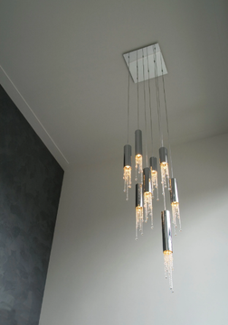 SEXY CRYSTALS H8 - Metal pendant lamp with crystals by ILFARI - view 3