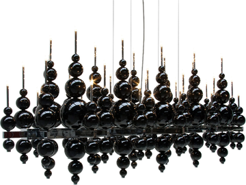 TEARS FROM MOON H34+4 - Glass pendant lamp by ILFARI - view 3