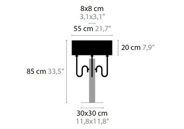 WALTZ OF VIENNA T4 - Metal table lamp with fixed arm by ILFARI - view 3