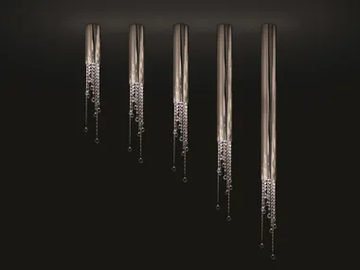 SEXY CRYSTALS C1 - Metal ceiling lamp with crystals by ILFARI - view 2