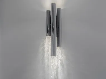 SEXY CRYSTALS W3+3 - Metal wall lamp with crystals by ILFARI - view 2