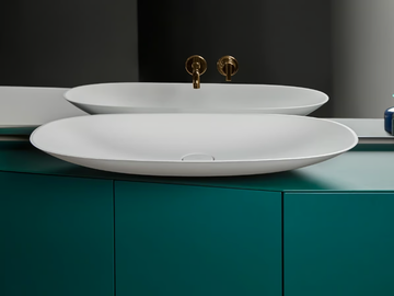 FORMA - Single wall-mounted wooden vanity unit with doors by INBANI - view 2