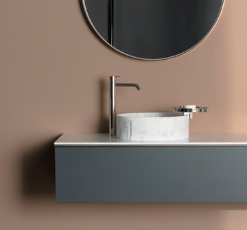 GIRO - Countertop round marble washbasin by INBANI - view 3