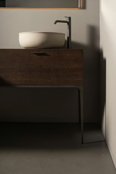 GRATE - Floor-standing single wooden vanity unit with drawers by INBANI - view 3