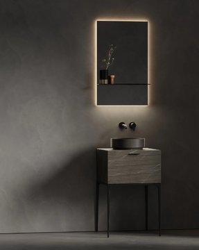 GRATE - Wall-mounted bathroom mirror with integrated lighting by INBANI - view 3