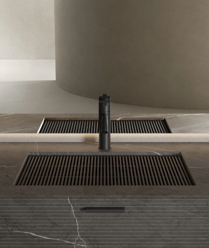 GT50 - Rectangular washbasin with integrated countertop by INBANI - view 3
