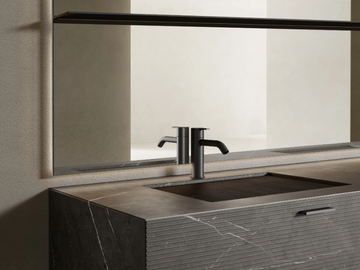 GT50 - Rectangular washbasin with integrated countertop by INBANI - view 2