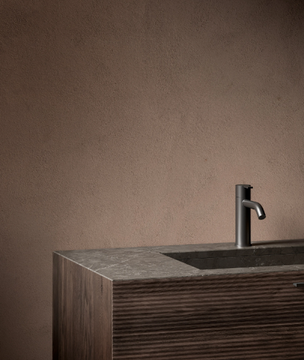 H0 - Rectangular marble washbasin with integrated countertop by INBANI - view 3