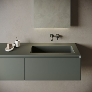 H5 - Rectangular Solid Surface washbasin by INBANI - view 3