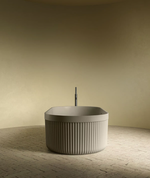 HERITAGE - Freestanding oval Solid Surface bathtub by INBANI - view 3