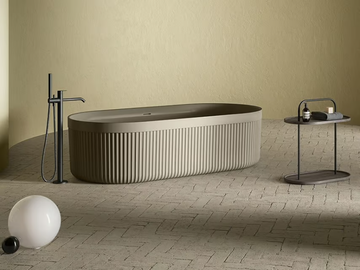 HERITAGE - Freestanding oval Solid Surface bathtub by INBANI - view 2