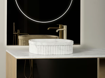 HERITAGE - Countertop Carrara marble washbasin by INBANI - view 2