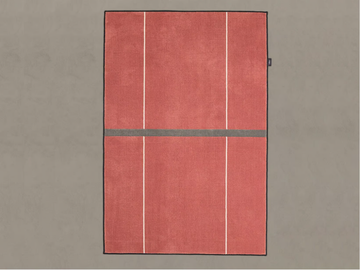 LINED COURT - Rectangular striped polyamide rug by INBANI - view 2