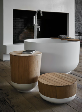 ORIGIN - Wooden bathroom stool by INBANI - view 3