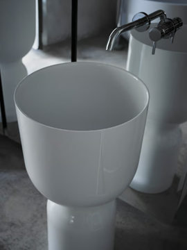 ORIGIN - Freestanding round Solid Surface washbasin by INBANI - view 3