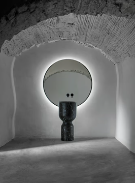 ORIGIN - Freestanding round single marble washbasin by INBANI - view 3