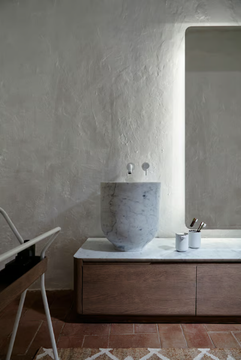 ORIGIN - Countertop round single marble washbasin by INBANI - view 3