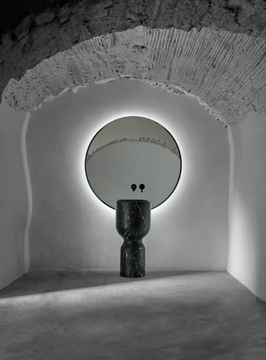 ORIGIN - Round bathroom mirror with integrated lighting by INBANI - view 3