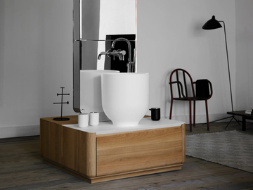 ORIGIN - Single wooden vanity unit with drawers by INBANI - view 2