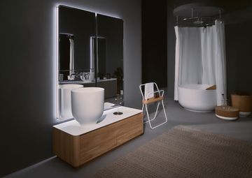 ORIGIN - Single wooden vanity unit with drawers by INBANI - view 3