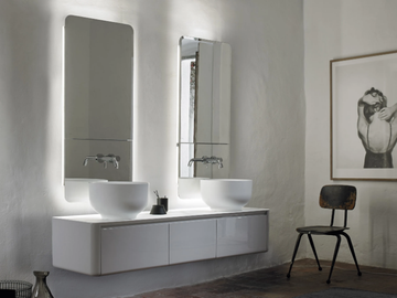 ORIGIN - Double wall-mounted vanity unit with drawers by INBANI - view 2