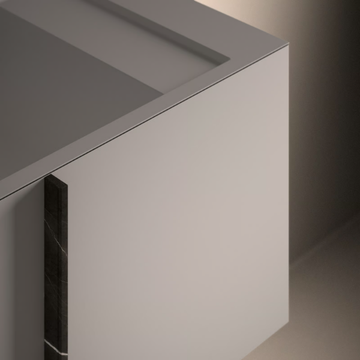 PARAL - Wall-mounted single sectional wooden vanity unit by INBANI - view 3