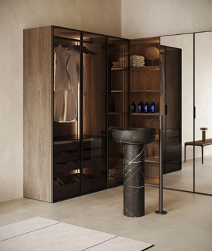 PRIME FREESTANDING - Freestanding round single marble washbasin by INBANI - view 3