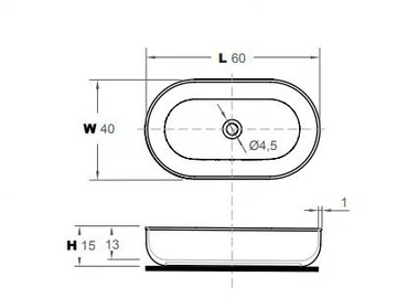 PRIME - Countertop oval single marble washbasin by INBANI - view 3