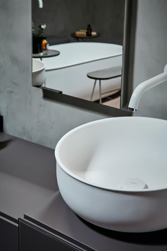PRIME - Countertop round Solid Surface washbasin by INBANI - view 3
