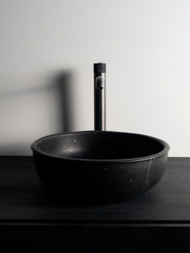 PRIME - Countertop round single marble washbasin by INBANI - view 3
