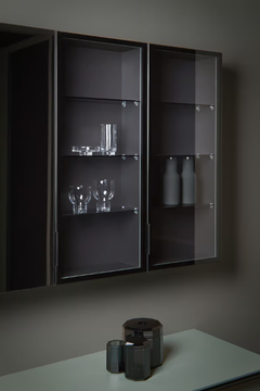 STRATO - Suspended crystal bathroom cabinet with doors by INBANI - view 3