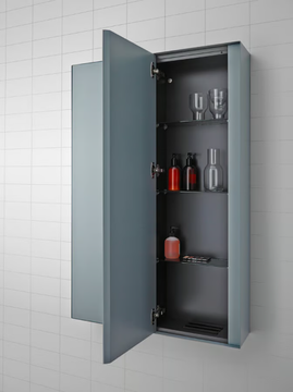 STRATO - Suspended metal bathroom column with doors by INBANI - view 3