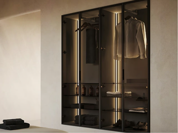 STRATO - Built-in wooden bathroom cabinet with doors by INBANI - view 2