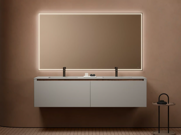 STRATO H - Double wall-mounted wooden vanity unit with drawers by INBANI - view 2