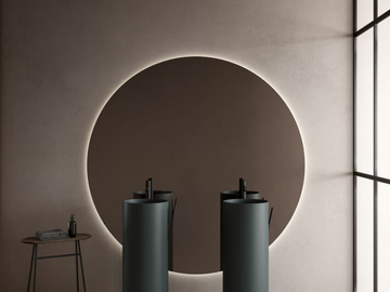 STRATO - Round mirror with integrated lighting by INBANI - view 2