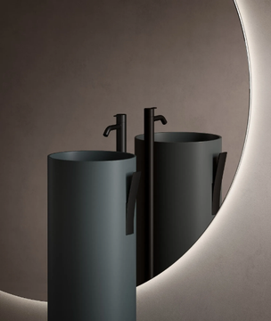 STRATO - Round mirror with integrated lighting by INBANI - view 3