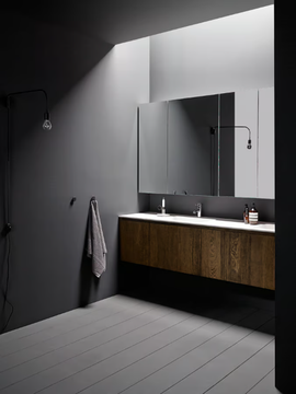 STRATO - Sectional wooden vanity unit with doors by INBANI - view 3