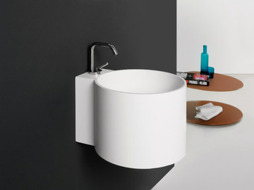 TAMBO - Round wall-mounted Topsolid washbasin by INBANI - view 2