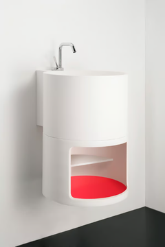 TAMBO - Round wall-mounted Topsolid washbasin by INBANI - view 3