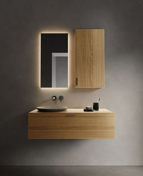 ARC - Semi-inset round marble washbasin by INBANI - view 3