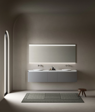 ARC - Semi-inset round Solid Surface washbasin by INBANI - view 3