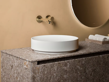 ARC - Countertop round Solid Surface washbasin by INBANI - view 2