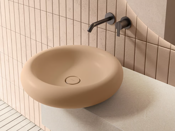 EASE - Round Solid Surface washbasin by INBANI - view 2