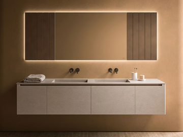 DECO - Rectangular wall-mounted mirror with integrated lighting by INBANI - view 2