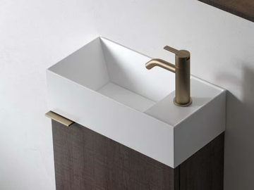 FACETT - Countertop rectangular Solid Surface handrinse basin by INBANI - view 2