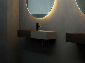 FACETT - Wall-mounted wooden vanity unit by INBANI - view 2