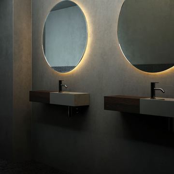 FACETT - Wall-mounted wooden vanity unit by INBANI - view 3