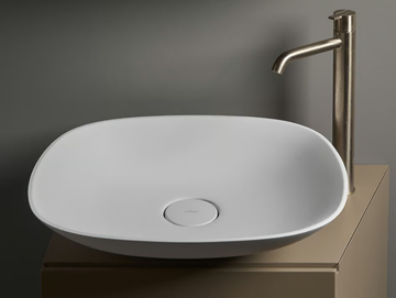 FORMA - Countertop rectangular Solid Surface washbasin by INBANI - view 2